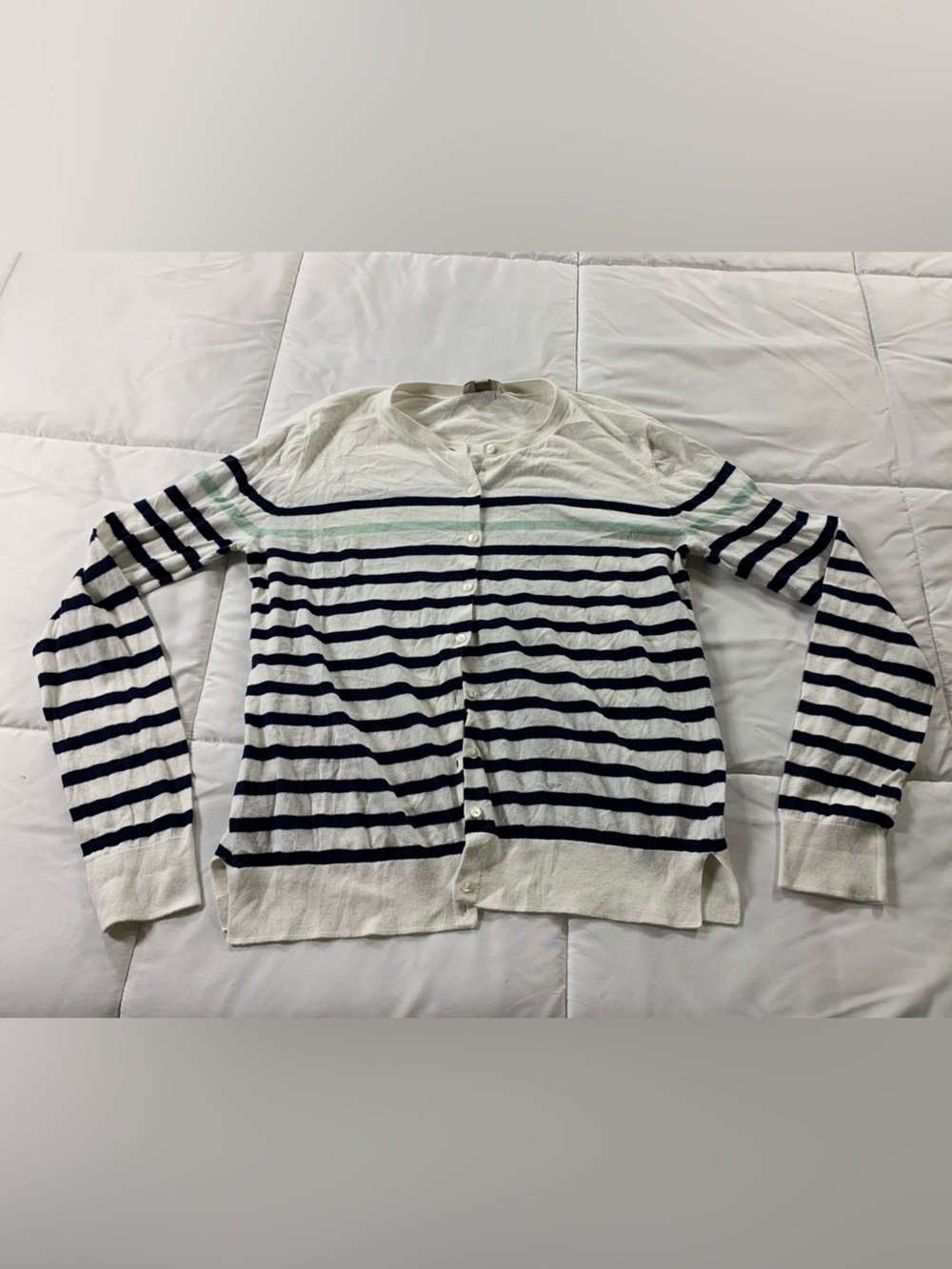 Pre loved LOFT button up thin sweater womens size M